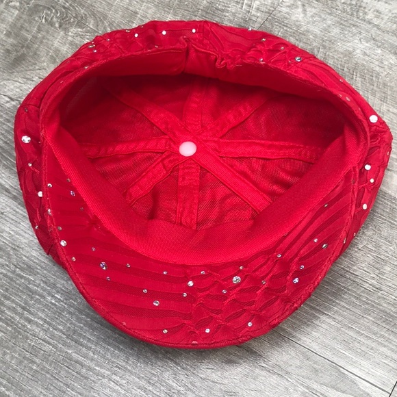 Red Rhinestone Hat - Picture 6 of 14